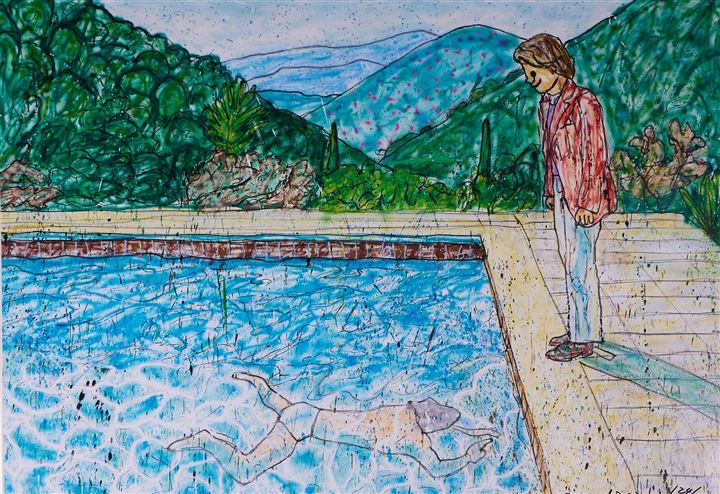 Portrait of an Artist (Pool with Two Figures)